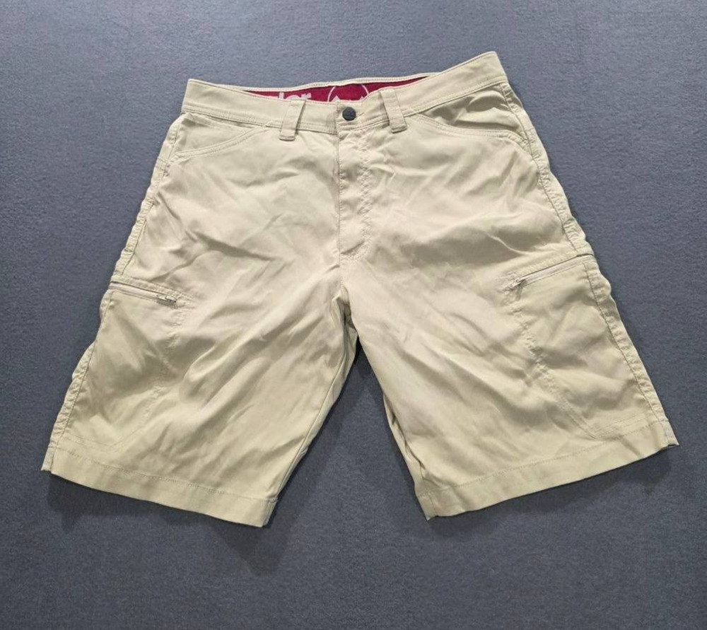 Wrangler Men's Outdoor Performance Y2K Zip Cargo Shorts Desert Sand 32 A008584